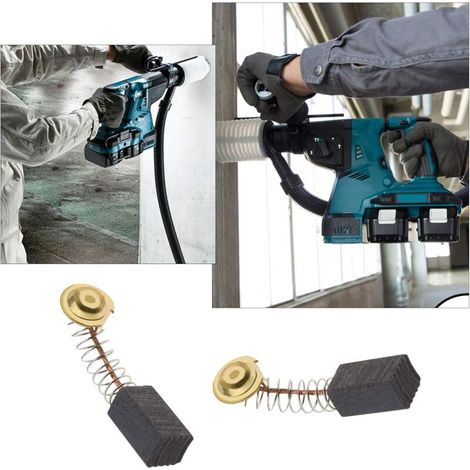 Packung Mit 2 Paar Motorkohlebürsten 6,5 X 7,5 X 12 Mm Mit 9,5-mm-anschluss Für Bohrhammer, Kompatibel Mit Guild Pdh26g 1000 W Mannesmann 12590 Makita Cb21