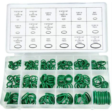 270-teiliger Hnbr-o-ring-satz Aus Gummi, 18 Größen, Für Kfz-klimaanlagen Und Kfz-reparaturen