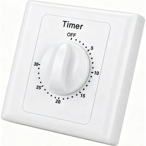Analoge Einbauzeitschaltuhr Mit 30-minuten-tagesprogramm, 16 A, 230 V, Cremeweiß, Ip20