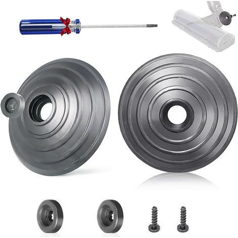 V-ball Ersatzräder Für Dyson V6, V7, V8, V10, V12, Dc58, Dc59, Dc62, Dc72, Dc74, Sv10, Ssv12, Sv20. Set Bestehend Aus 2 Rädern, 2 Schrauben, 2 Befestigungsteilen, Schraubendreher Und Zubehör Für 35-w-