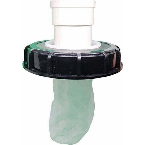 Dn75 Ibc-deckelfilter Mit Waschbarem 75µm Nylon-nadelfilz Für 1000-liter-regenwassersammeltank, Schwarz