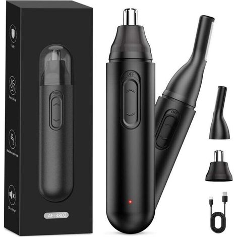 Multifunktionaler, Kabelloser Nasen- Und Ohrhaartrimmer, 8000 U/min, Edelstahl, Ipx7 Wasserdicht, Usb-aufladbar, Zum Trimmen Von Nase, Ohren, Augenbrauen, Bart Und Körperbehaarung Für Männer Und Fraue