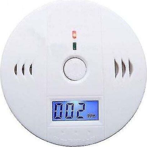 Kohlenmonoxidmelder, Hochpräziser Elektrochemischer Sensor, 85 Db Alarm Bei 50 Ppm, Weißes Abs-gehäuse 10 X 10 X 4 Cm, Aa-batterie