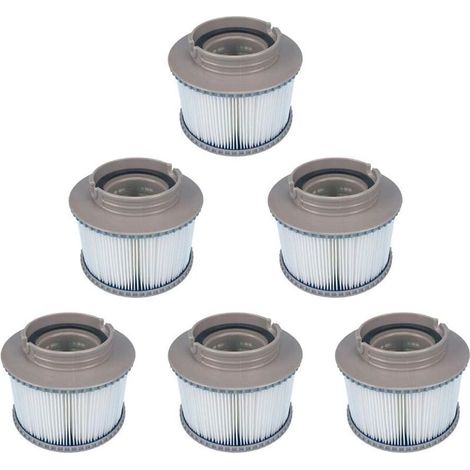 6er-pack Filterkartuschen Für Mspa Spas Fd2089, Kompatibel Mit Allen Aktuellen Mspa Spas, Ersatzfilterkartuschenpumpe