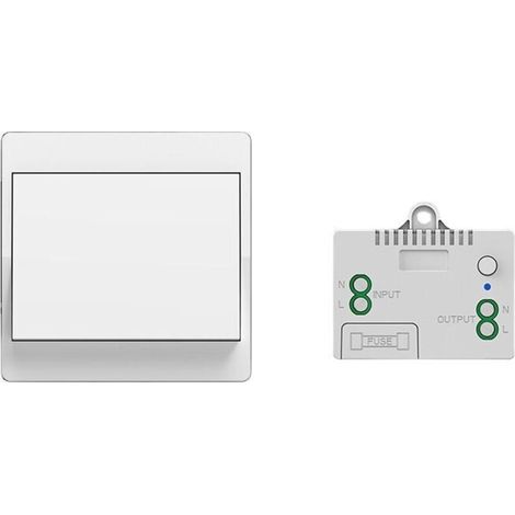 Eigenstromversorgter Funkschalter (rf433,92 Mhz), Wandmontierte Fernbedienung Ohne Batterien Oder Verkabelung, Wasserdicht Nach Ip65 Für Beleuchtung Und Elektrogeräte, Kompatibel Mit Alexa Und Google