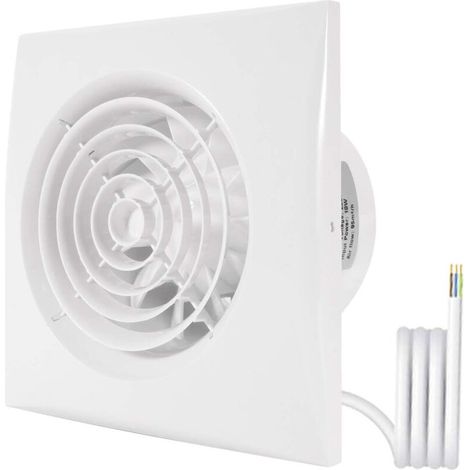100-mm-wand-/deckenlüfter Für Bad/küche, Abs, Kupfermotor, Schutzart Ip45, 95 M³/h