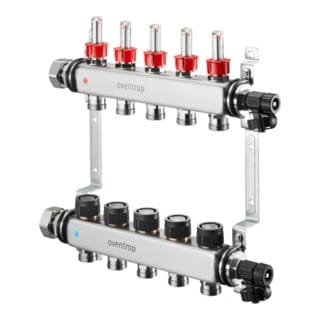 Oventrop - Multidis Sf Edelstahl-verteiler 1 Für 7 Heizkreise, 0-5 L/min