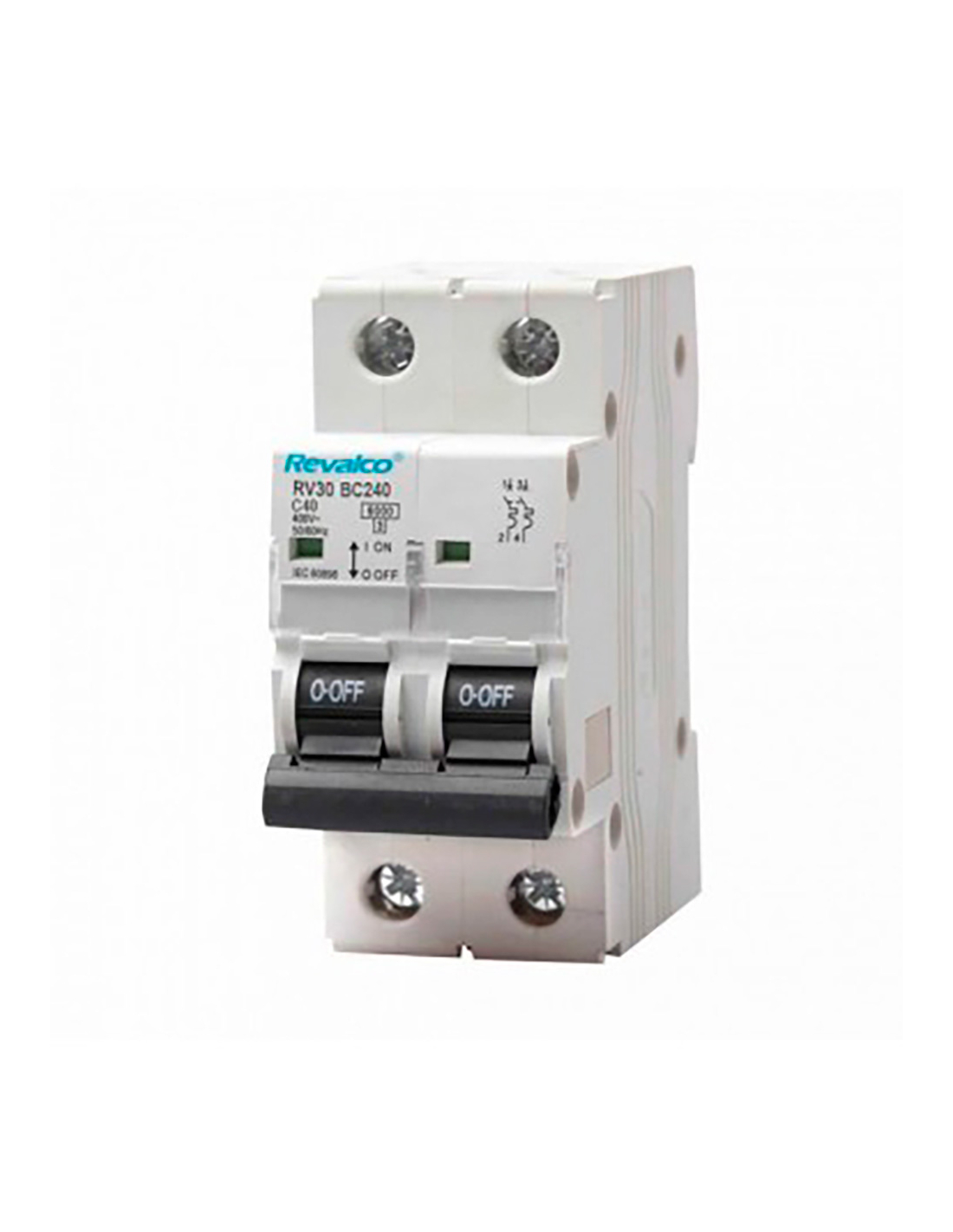 Disjoncteur 2p 25a C Revalco Protection Électrique Fiable 25a - Revalco