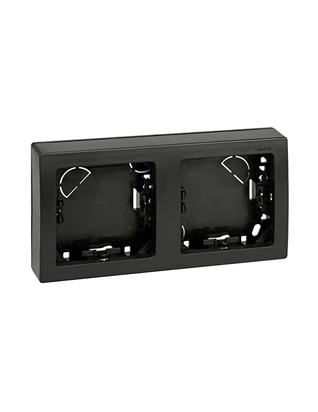 Rahmen Mit Basis 2 Elemente Horizontal Grafit 7,5x14,6 Cm