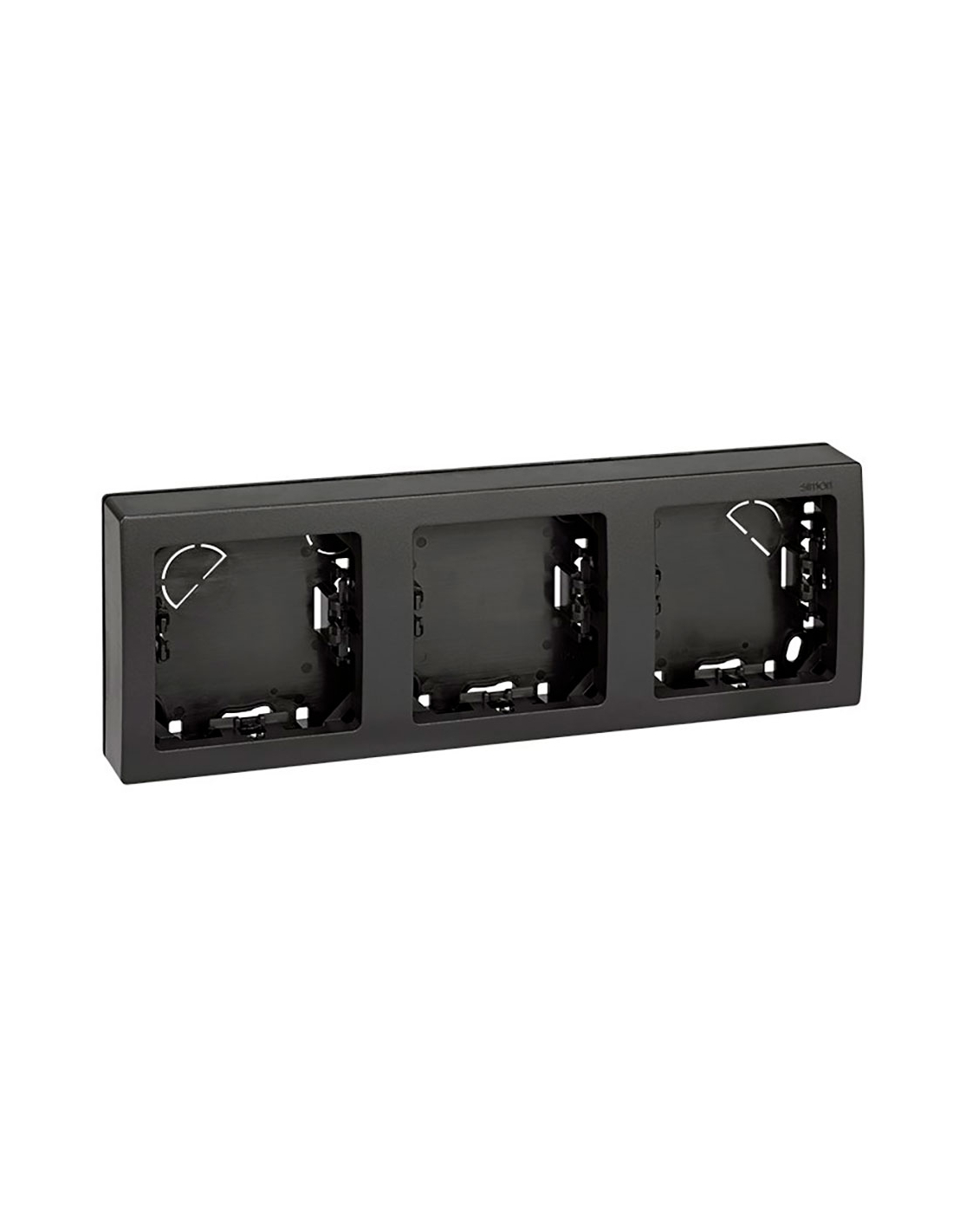 Rahmen Mit Basis Aus 3 Horizontalen Elementen, Grau 7,5 X 21,7 Cm
