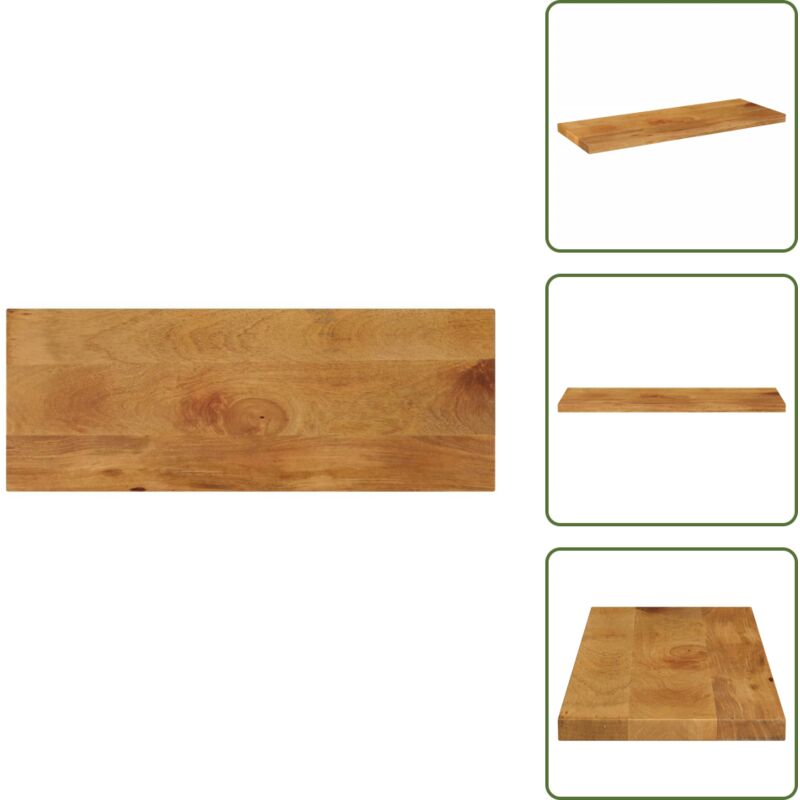 Tischplatte 80x20x3,8 Cm Rechteckig Massivholz Mango - Tischplatte - Tischplatten - Ersatztischplatte - Holztischplatte