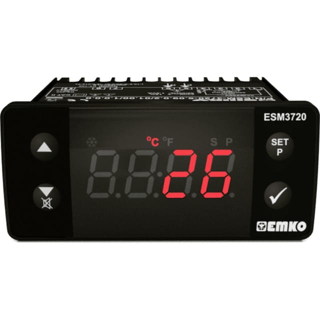 Emko - Esm-3720 2-punkt Und Pid Regler Temperaturregler Pt100 -50 Bis 400 °c Relais 16 A (l X B X H) 6
