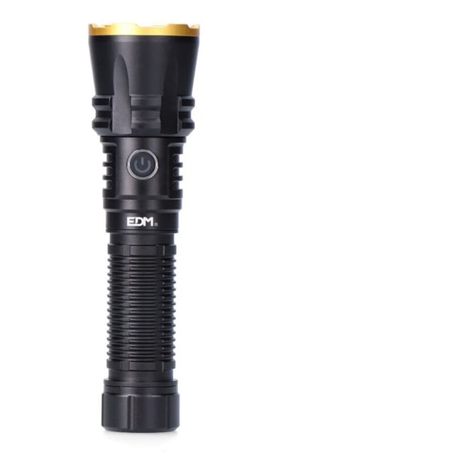 Wiederaufladbare Led-taschenlampe Mit Großer Reichweite (20 W, 9000 K, 1800 Lm) Ip65 Mit 3 Bis 10 Stunden Autonomie