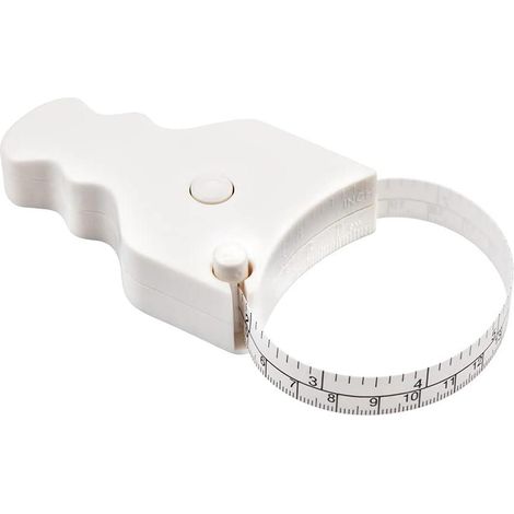 Weißes 150 Cm/60 Zoll Körpermaßband, Einhändig Bedienbar, Kompaktes Ergonomisches Design – Messungen Zur Gewichtsabnahme Und Zum Muskelaufbau