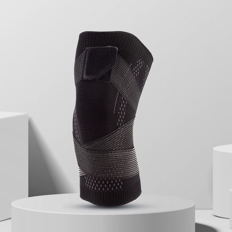 Set Mit 2 Atmungsaktiven Nylon-sportknieschonern, Gelenkschützer Für Basketball, Fußball, Laufen Und Fitness, Verstellbare Stützbänder