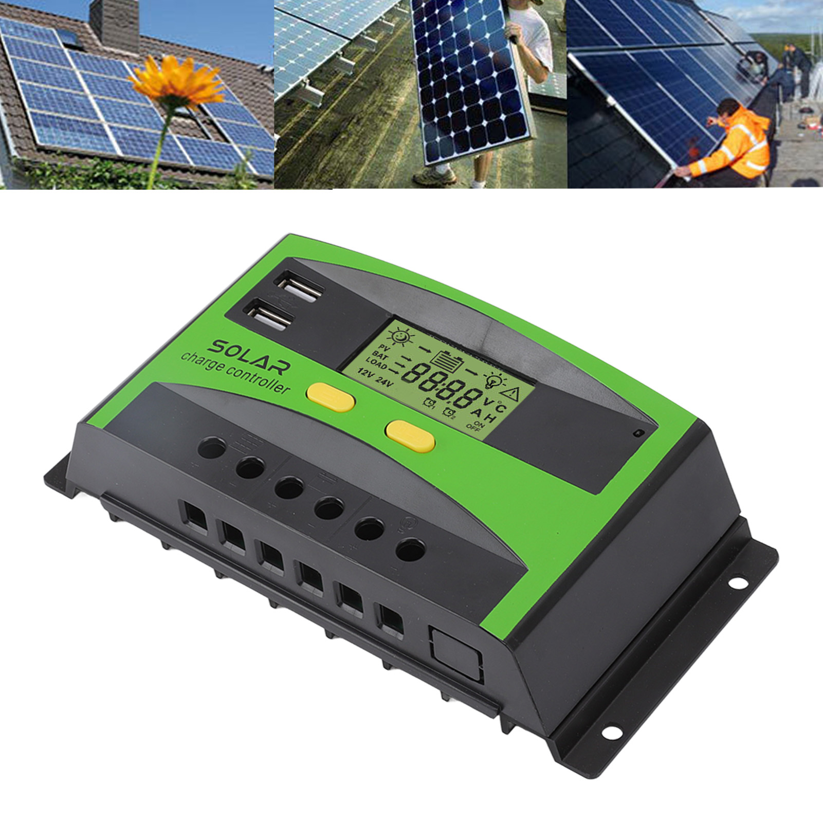 12v/24v Pwm-solarladeregler, Intelligenter Solarladeregler Für 60a Photovoltaik-led-beleuchtung