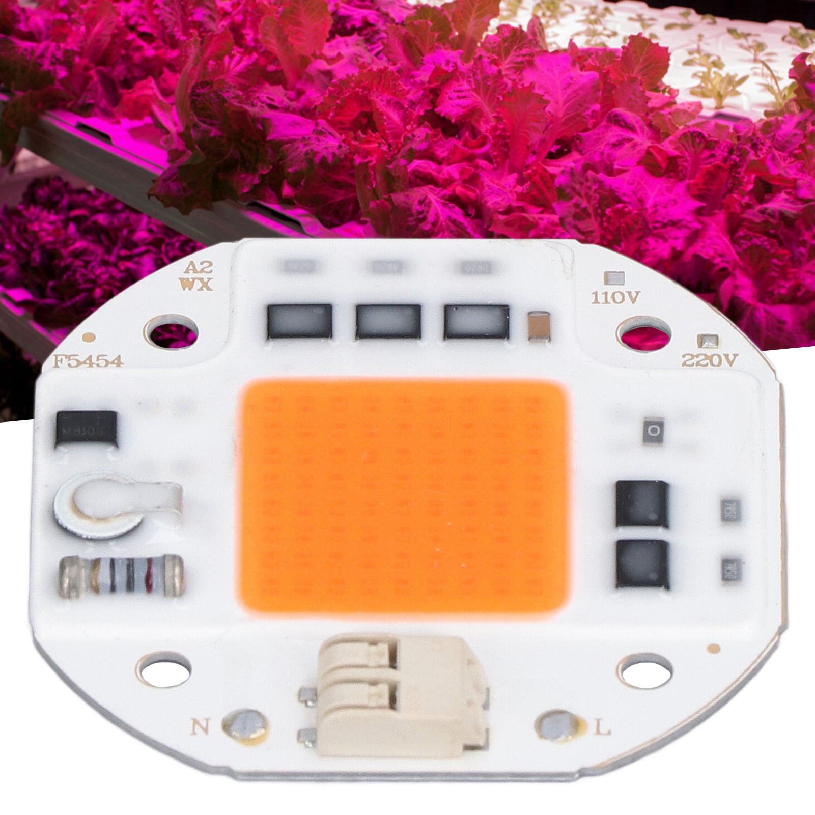 Vollspektrum-led Für Die Gartenbeleuchtung, Leistungsstarke 380–800 Nm Cob-led, Löt- Und Treiberlose Led, 100-w-diy-hydroponik-/blumenbeleuchtung