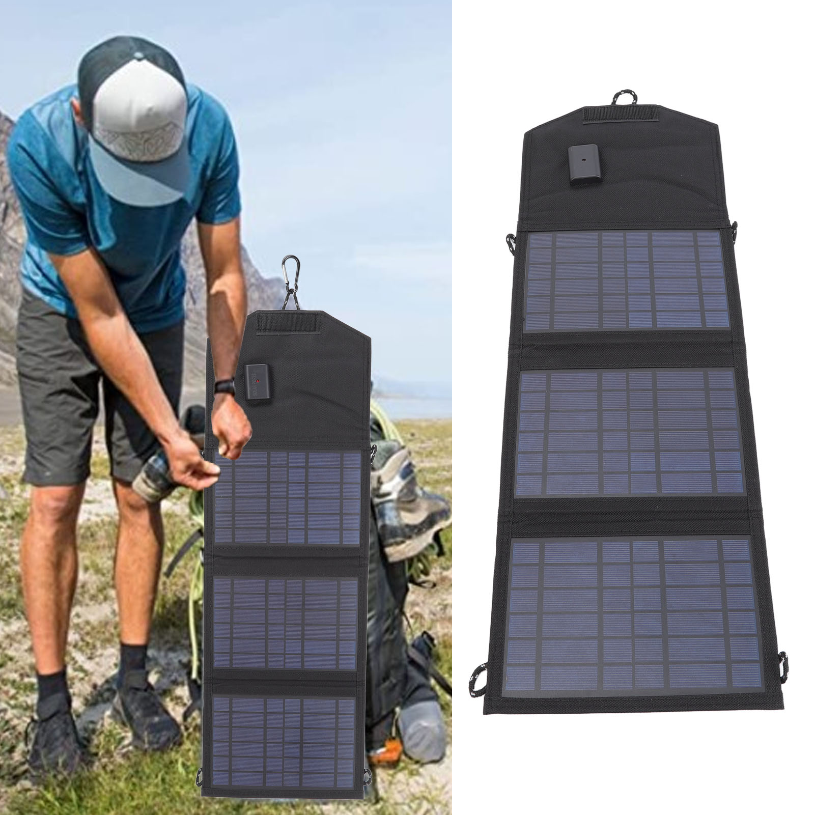 Tragbare, Faltbare Solarladetasche, 10,5-w-5-v-solarladepanel, Powerbank