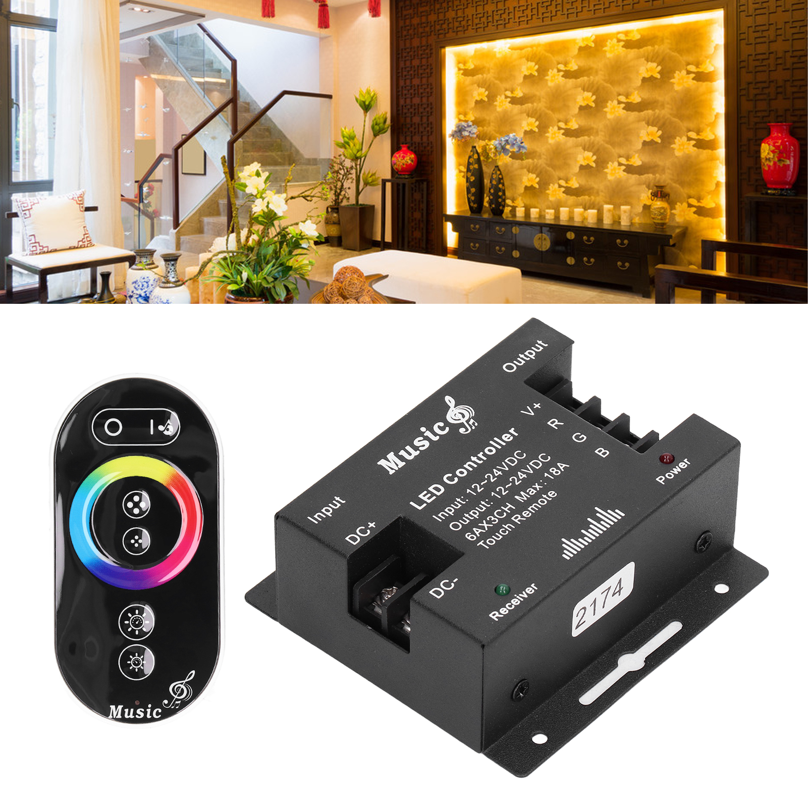 Verbesserter, Berührungsempfindlicher Musikcontroller Mit Metallgehäuse, Led-steuerung Und Externem Rhythmuslabel.