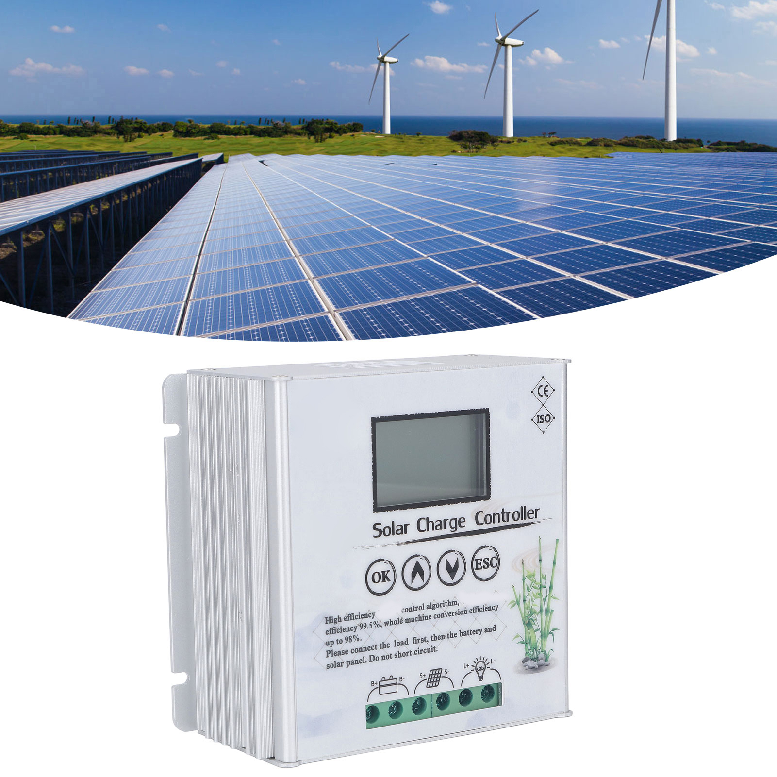 12v/24v Hybrid-wind-solar-laderegler, Mppt-solarladegerät, 20a Universal-blei-säure- Und Lithiumbatterie