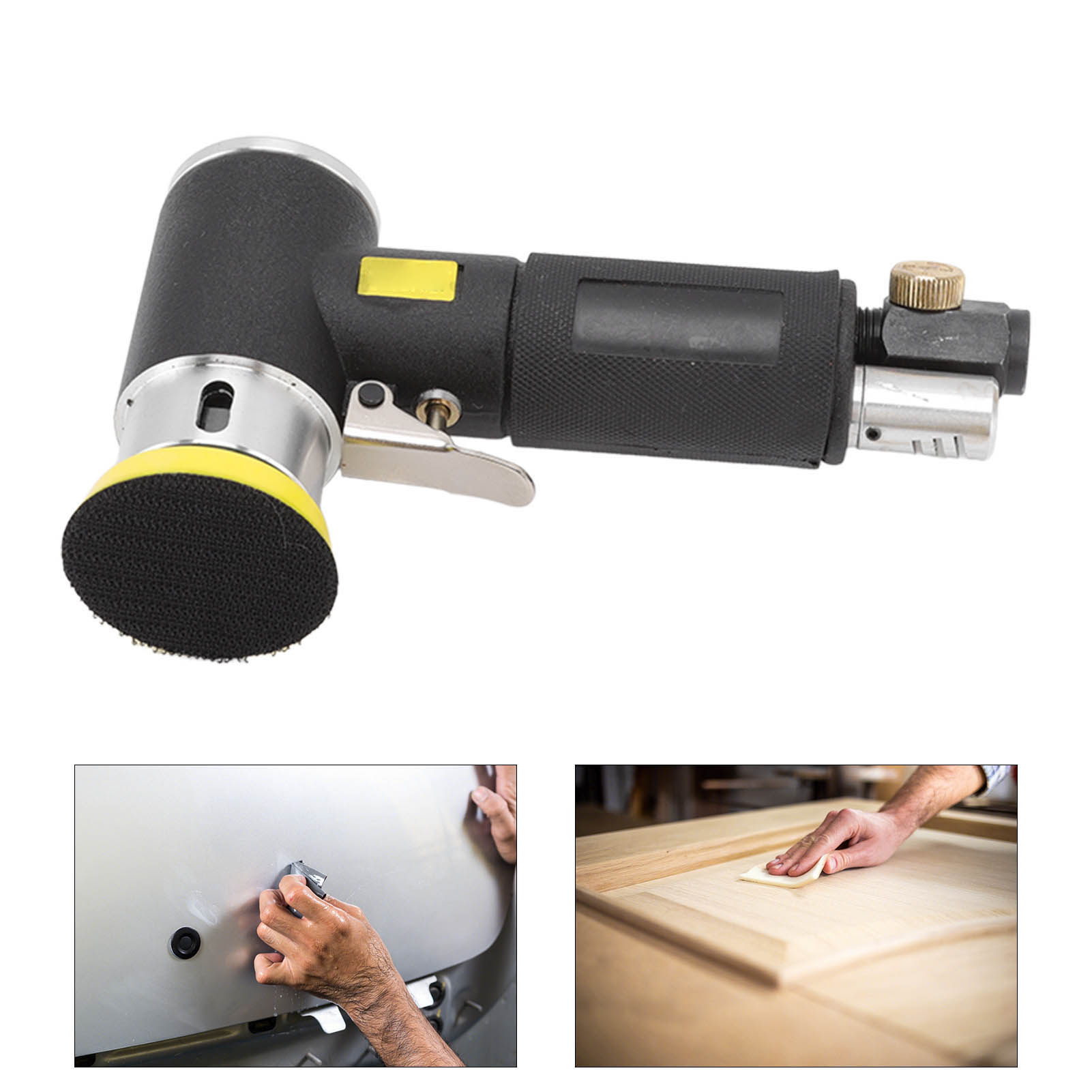 Exzenterschleifer Mit Schleifpapier, 1/2/3-zoll-druckluftpoliermaschine, Schleifer Und Schleifset