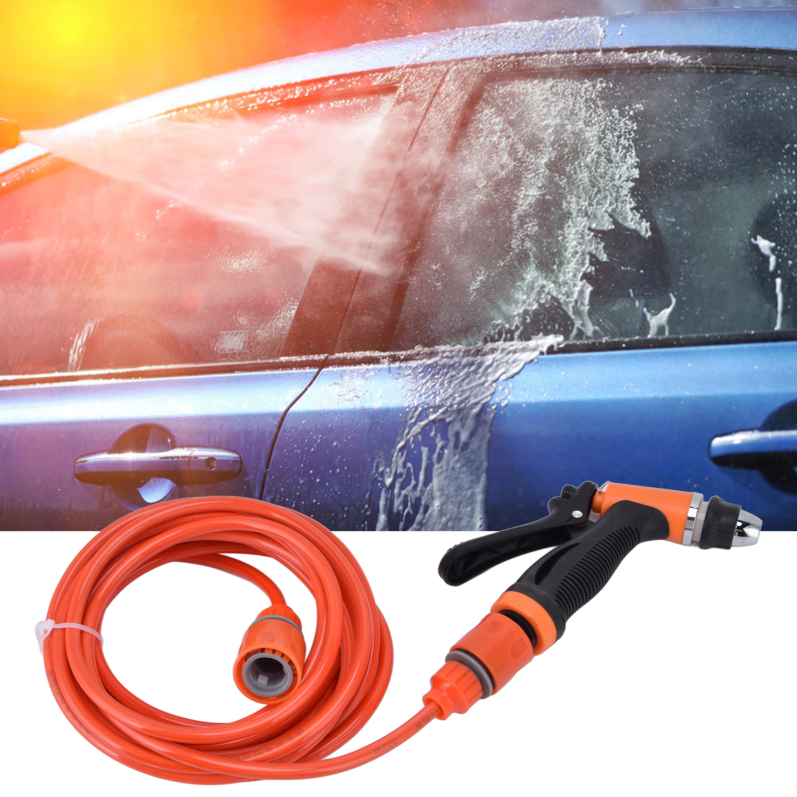 12v 72w Hochdruck-wasserpistole, G1/2 Außengewinde, Selbstansaugend, Tragbar Und Einfach Zu Bedienen.