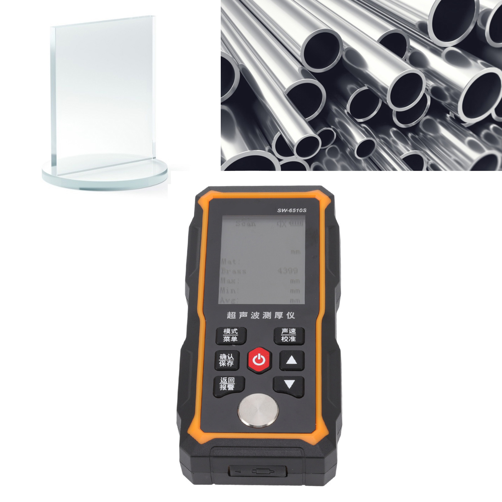 Digitales Ultraschall-dickenmessgerät, 1,00300,00 Mm, Tragbares Lcd-ultraschall-dickenmessgerät Zur Prüfung Der Dicke Von Stahl- Und Glaswänden.
