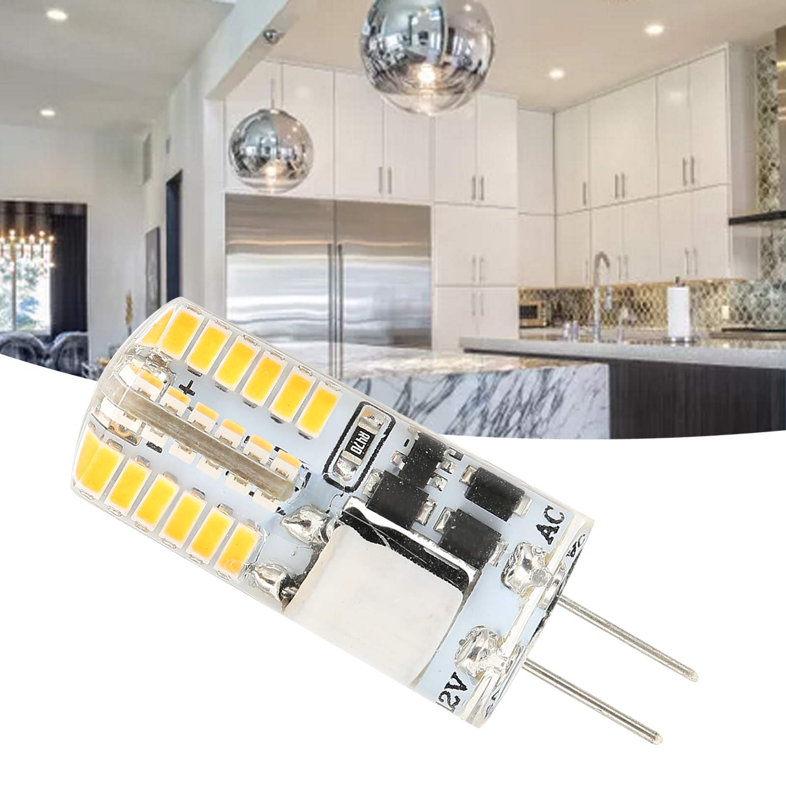 G4 48 Led-lampe 3w 300lm Bi-pin Nicht Dimmbar Für Kronleuchter Ac/dc 12v (natürliches Licht 4000-4500k)