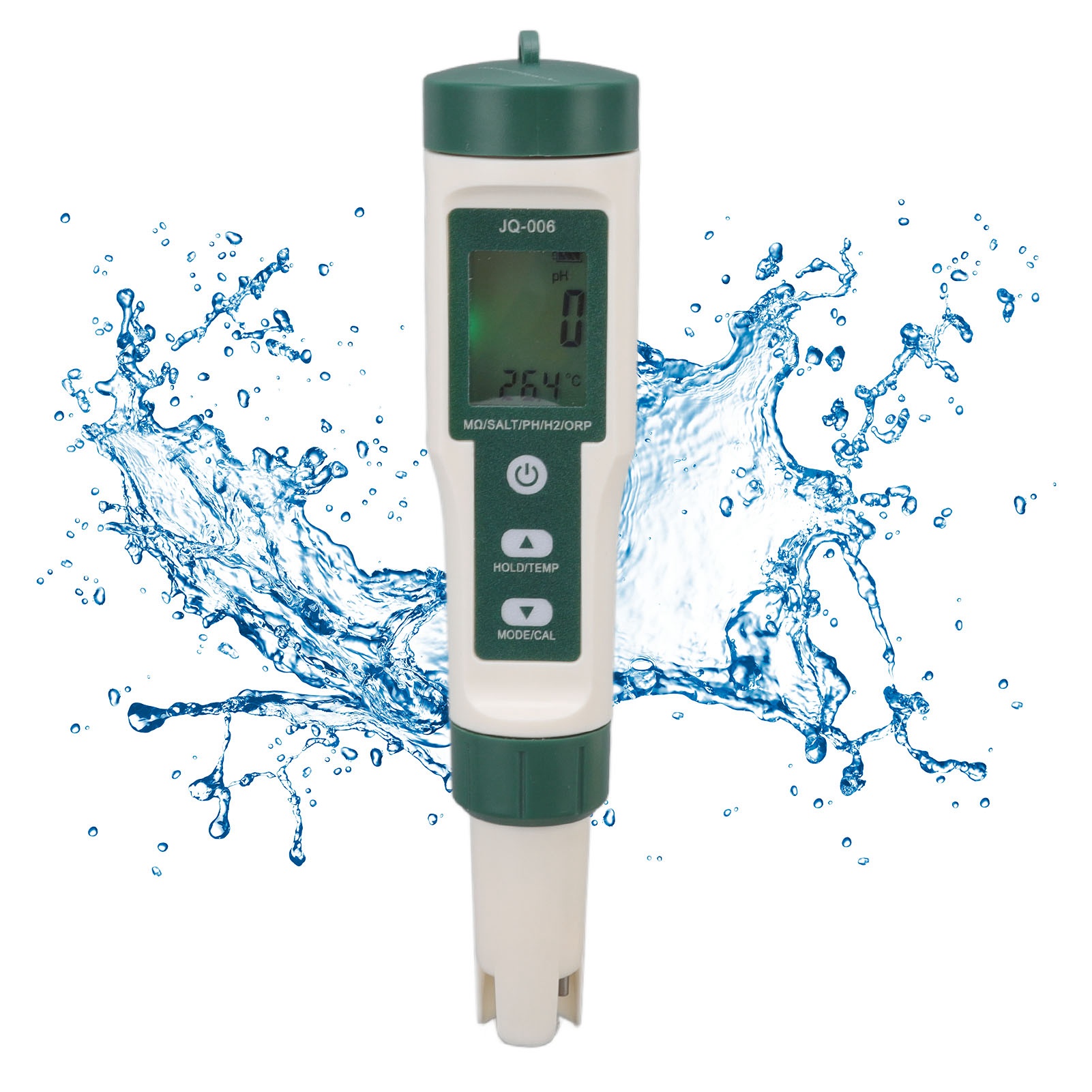 10-in-1 Lösungsanalysator: Ph/tds/ec/salzgehalt/sg/orp/wasserstoffgehalt/widerstand/temperatur/nährstoffe (batterie Nicht Enthalten)