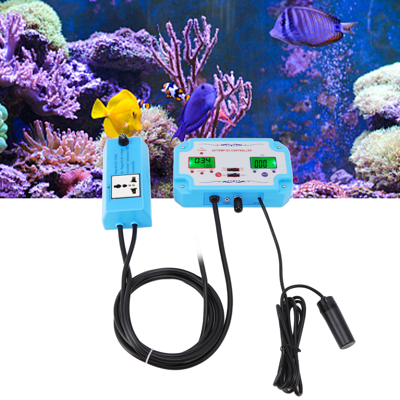 Ec-2823 3-in-1-wasserqualitätsprüfgerät Ph, Ec, Temp Mit Bnc-sonde, Wasserqualitätsanalysator, Europäischer Standard 220v.