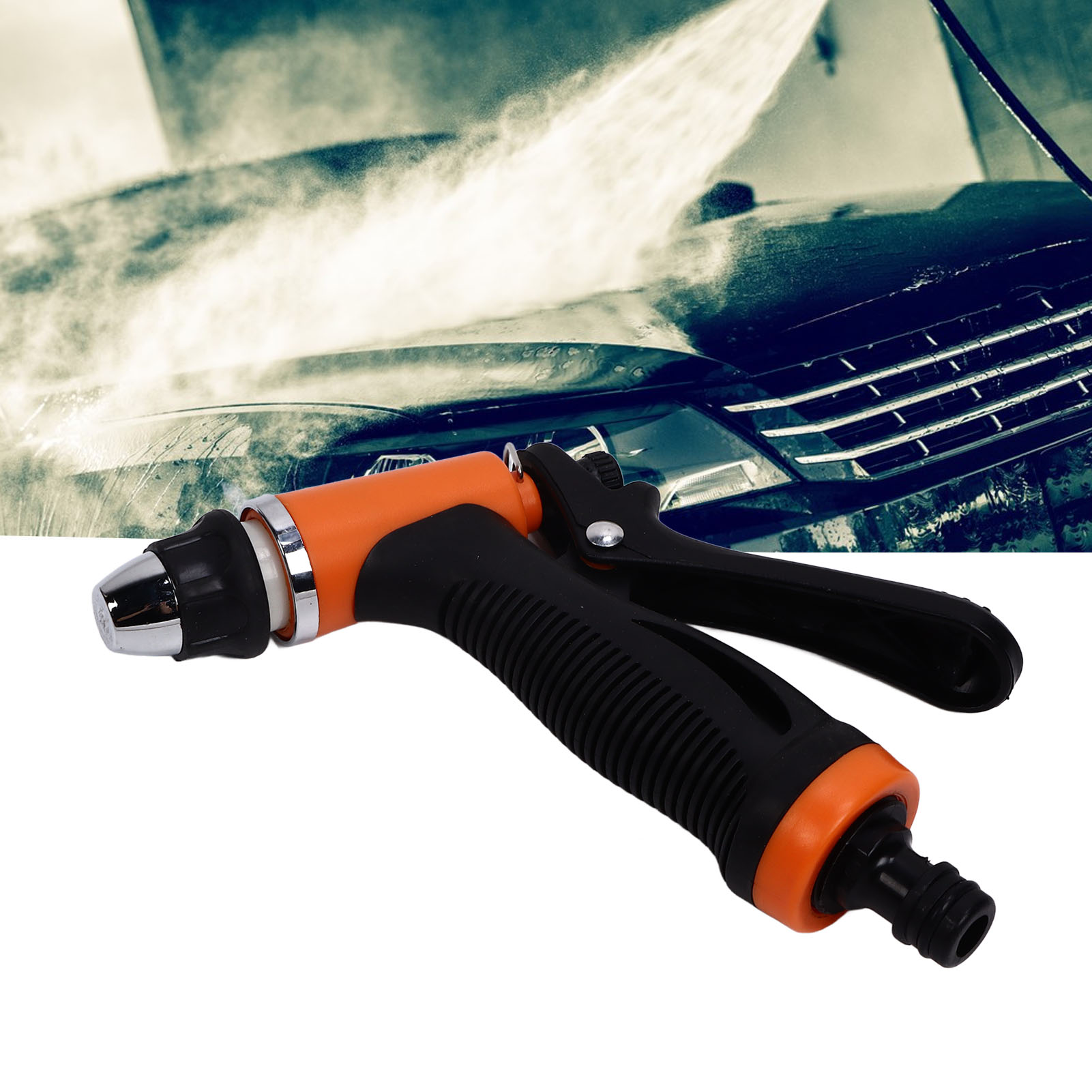 12v Hochdruck-wasserpistole Für Den Garten, G1/2 Außengewinde, Einfach, Tragbar Und Selbstansaugend, Ideal Für Die Autowäsche.