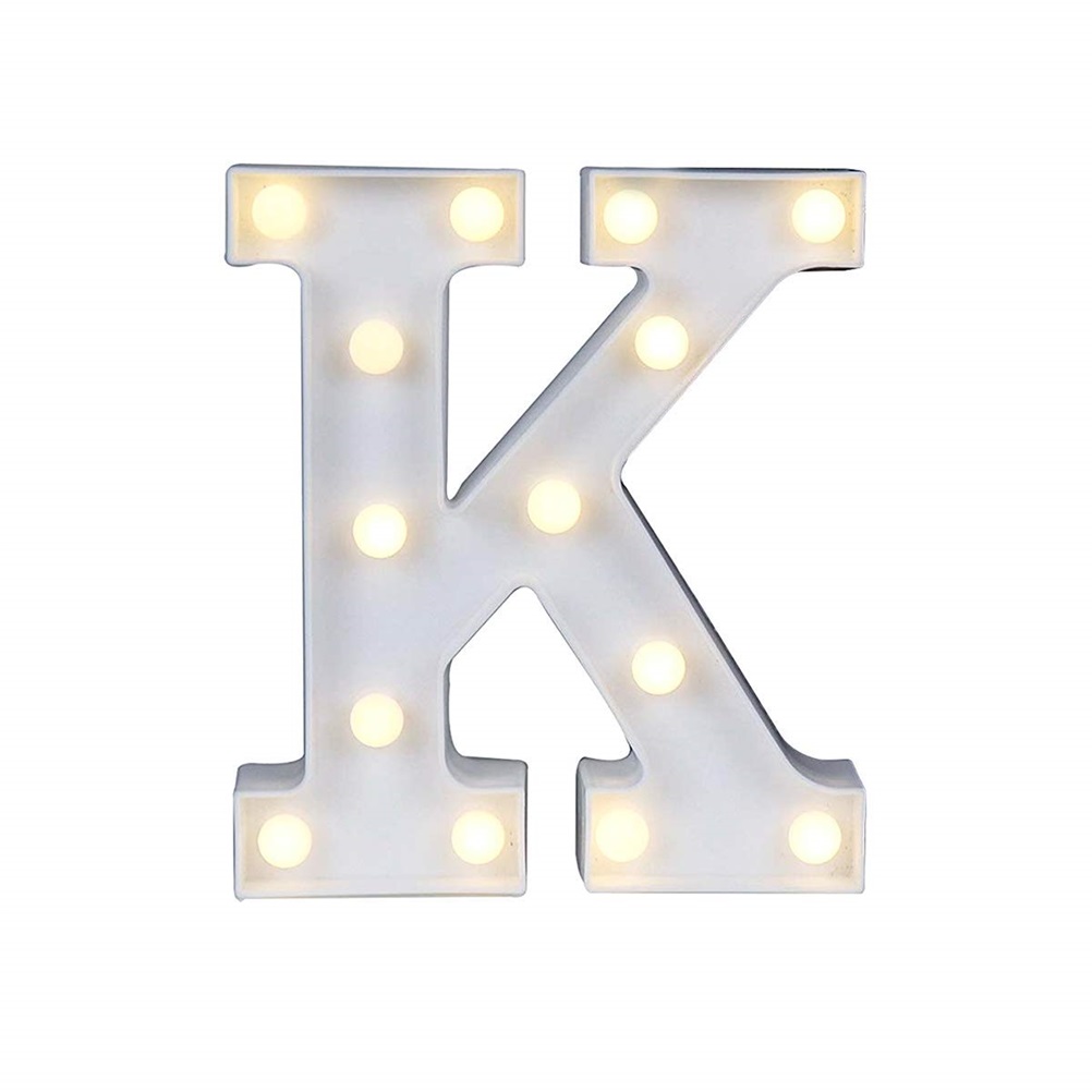 Led-leuchten Für Das Alphabet Und Die Zahlen K