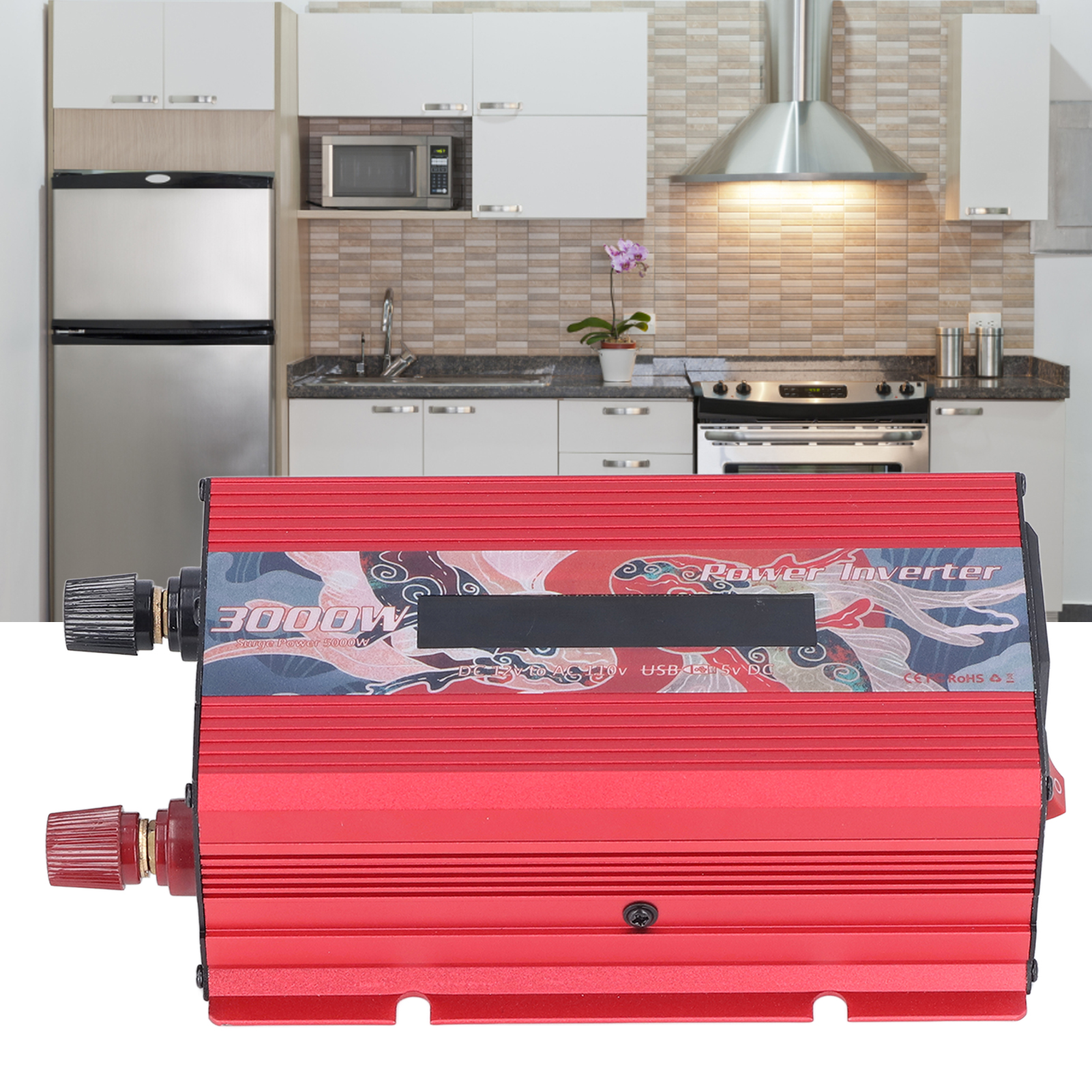 3000w Smart-wechselrichter Mit Display (rot)
