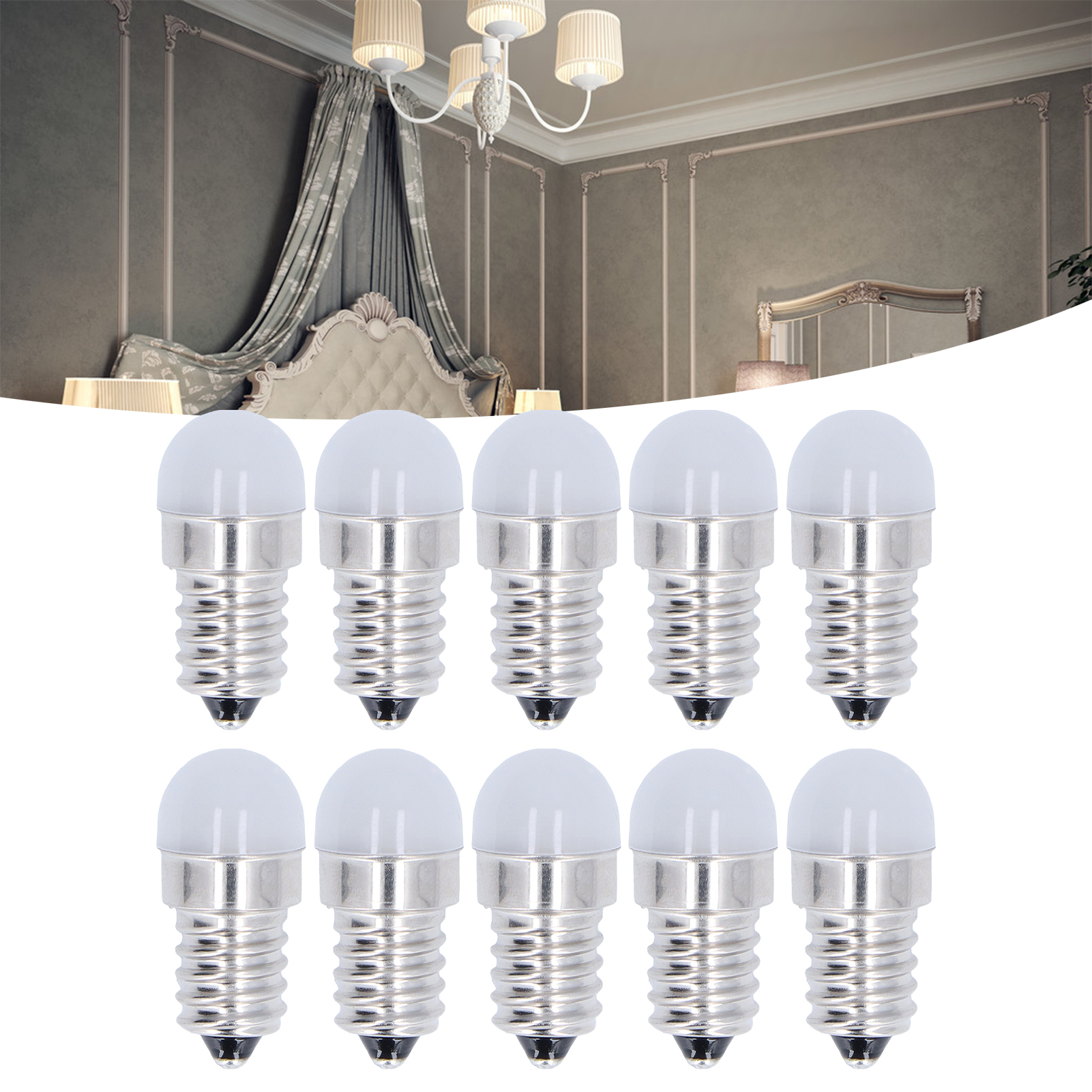 E14-glühbirnen, 10er-pack, Kleine Warmweiße Glasbirnen, Spezialbirnen Für Pendelleuchten, Deckenleuchten, Wandleuchten Und Tischlampen, 10er-pack/angebot