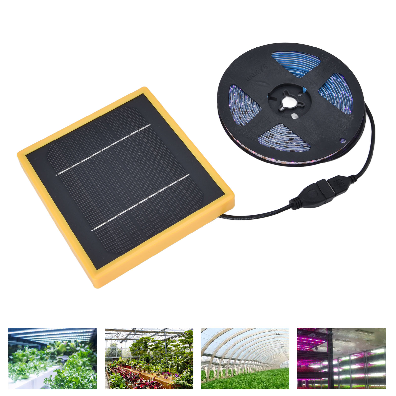 5-w-solar-pflanzenlichtleiste, 5-v-wachstumslampe, Vollspektrum-led, 0,5 M