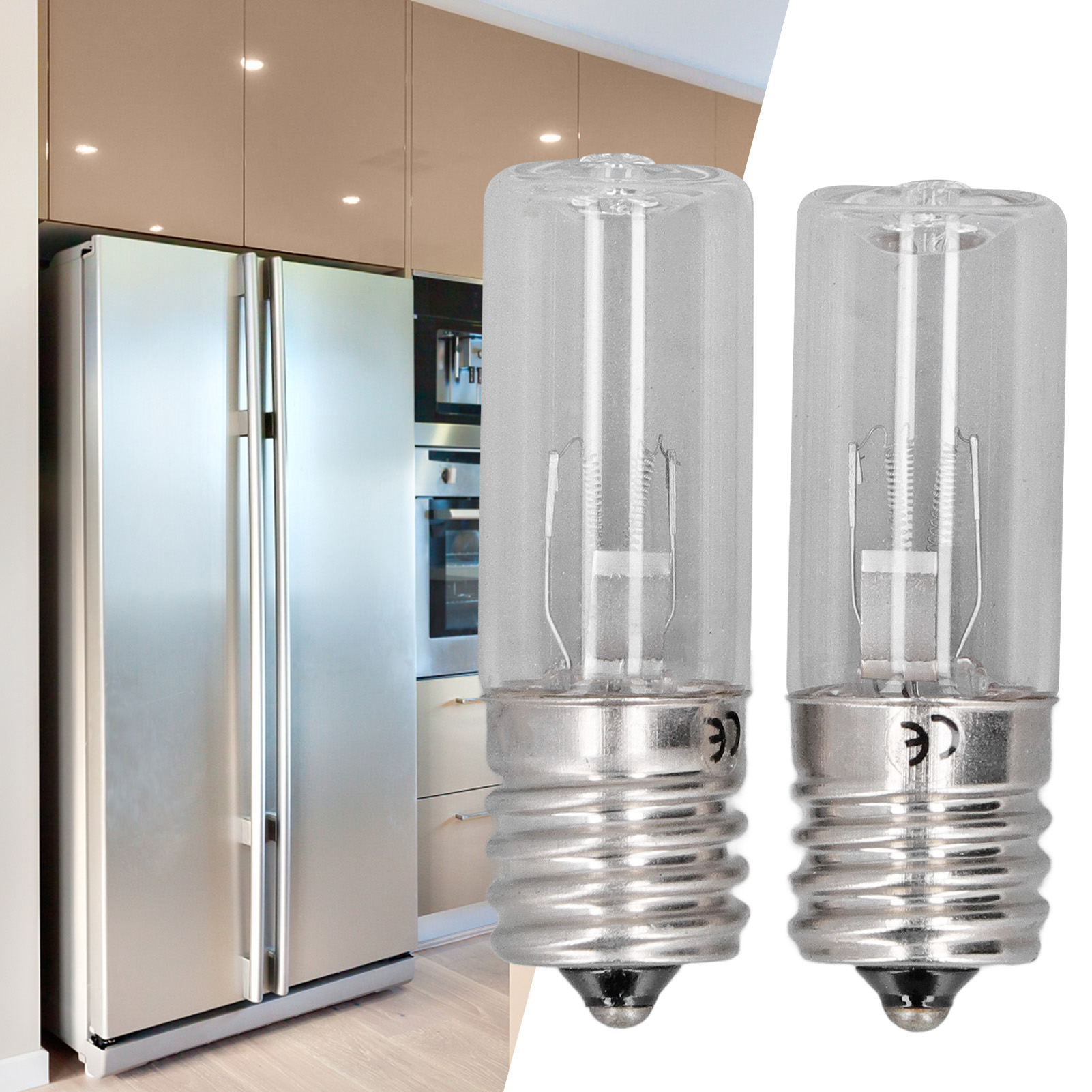10v/3w Uvc-lampe Zur Geruchsbeseitigung Und Milbenbekämpfung In Kühlschrankfächern. E17-sockel.