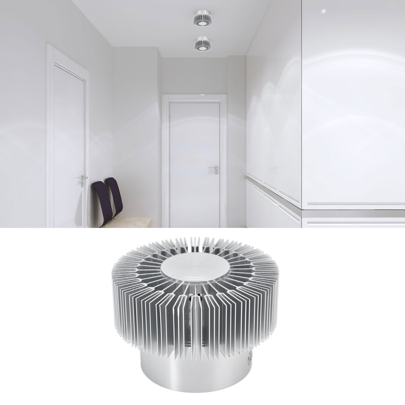 3-w-led-deckenleuchte In Sonnenform, Aluminiumdiffusor, Wandleuchte, Sonnenblumenlampe, Dekorative Deckenleuchte Für Bareingang Oder Flur, Premium-modell – 3-w-aufbauleuchte, Gelbes Licht