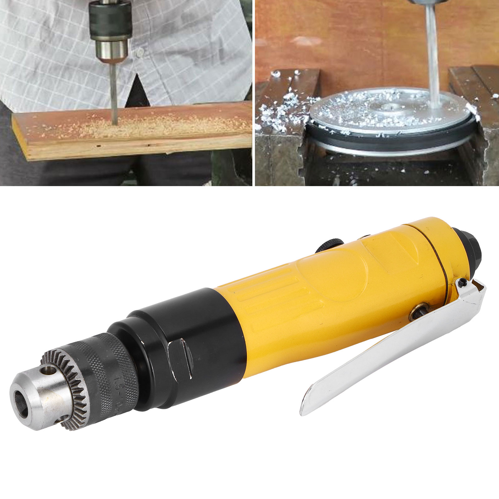 Druckluftbohrmaschine Mit 3/8"-bohrfutter, Zinklegierung, Gerade Druckluftbohrmaschine, Bohrdurchmesser 1,5 Bis 10 Mm, Bohrwerkzeug