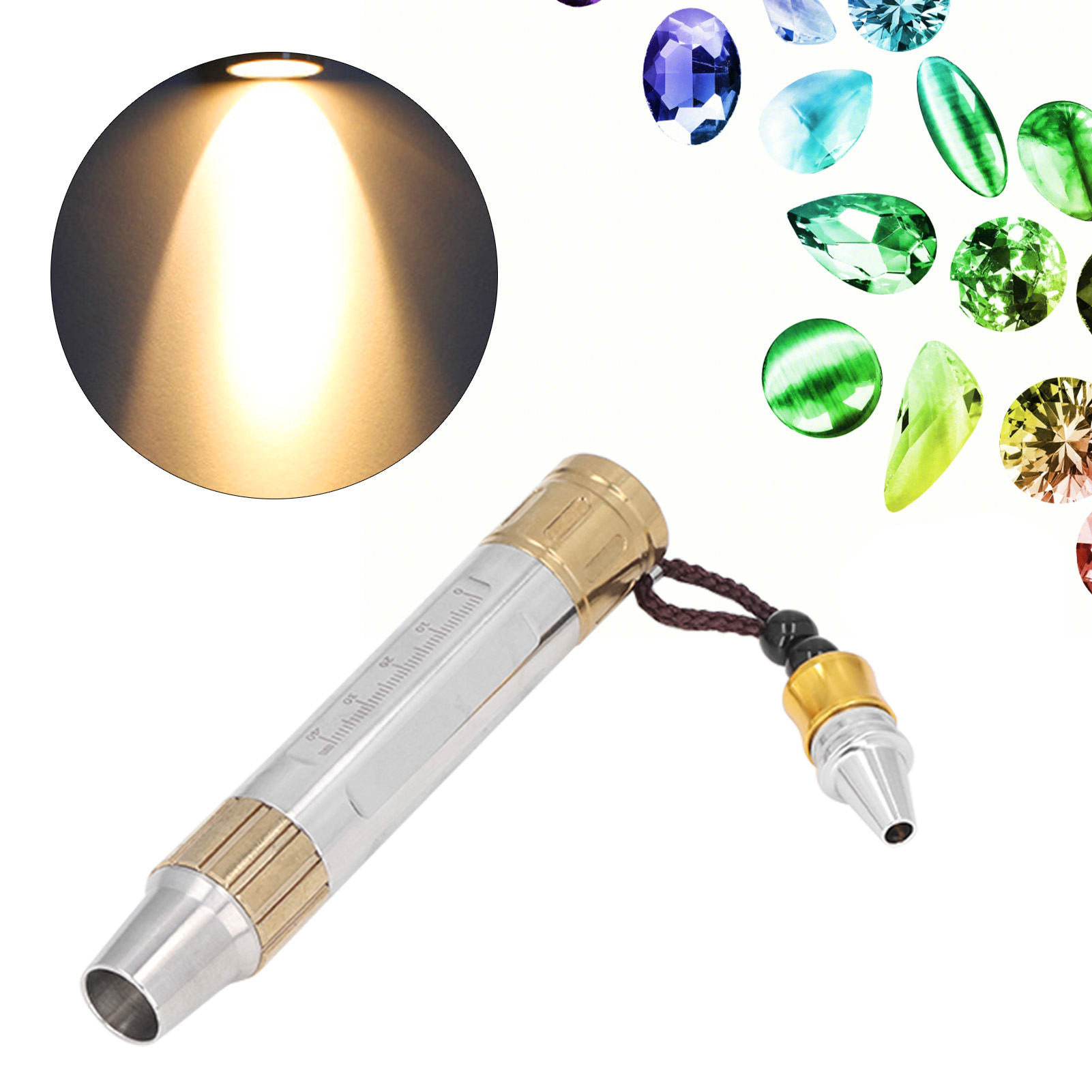 Edelsteinbestimmungslampe, Hochleistungs-taschenlampe Für Jade Und Edelsteine, Hochleistungs-gelblicht-schmuck- Und Diamantenbestimmungslampe