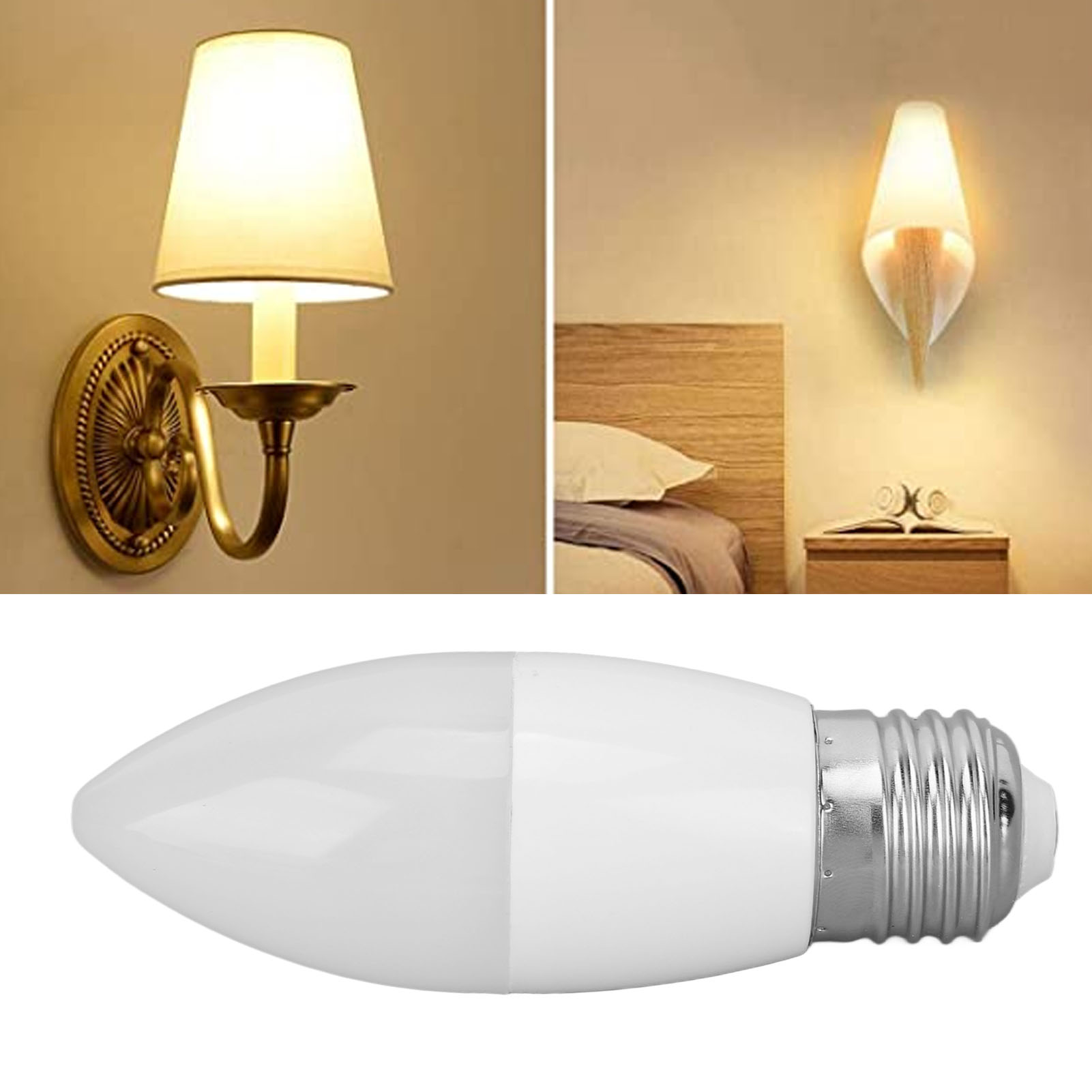 E27/e26 5w Led-augenschutzlampe Mit Lichtsteuerung, 5000k Tageslicht C37, Geeignet Zum Ersetzen Von Pendelleuchten Im Innenbereich.