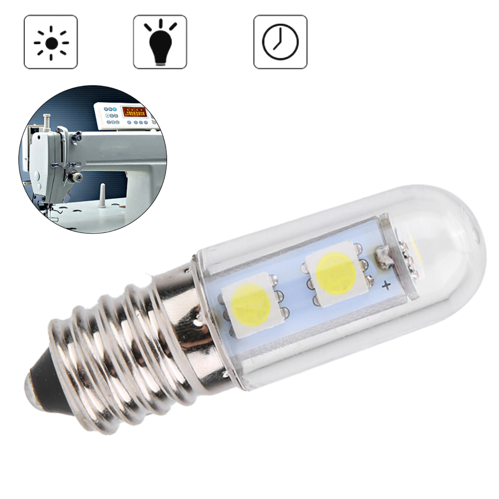 Weiße Led-lampen 220v 1,5w E14, Typ "mais", Für Kühlschrank, Dunstabzugshaube Und Nähmaschine.