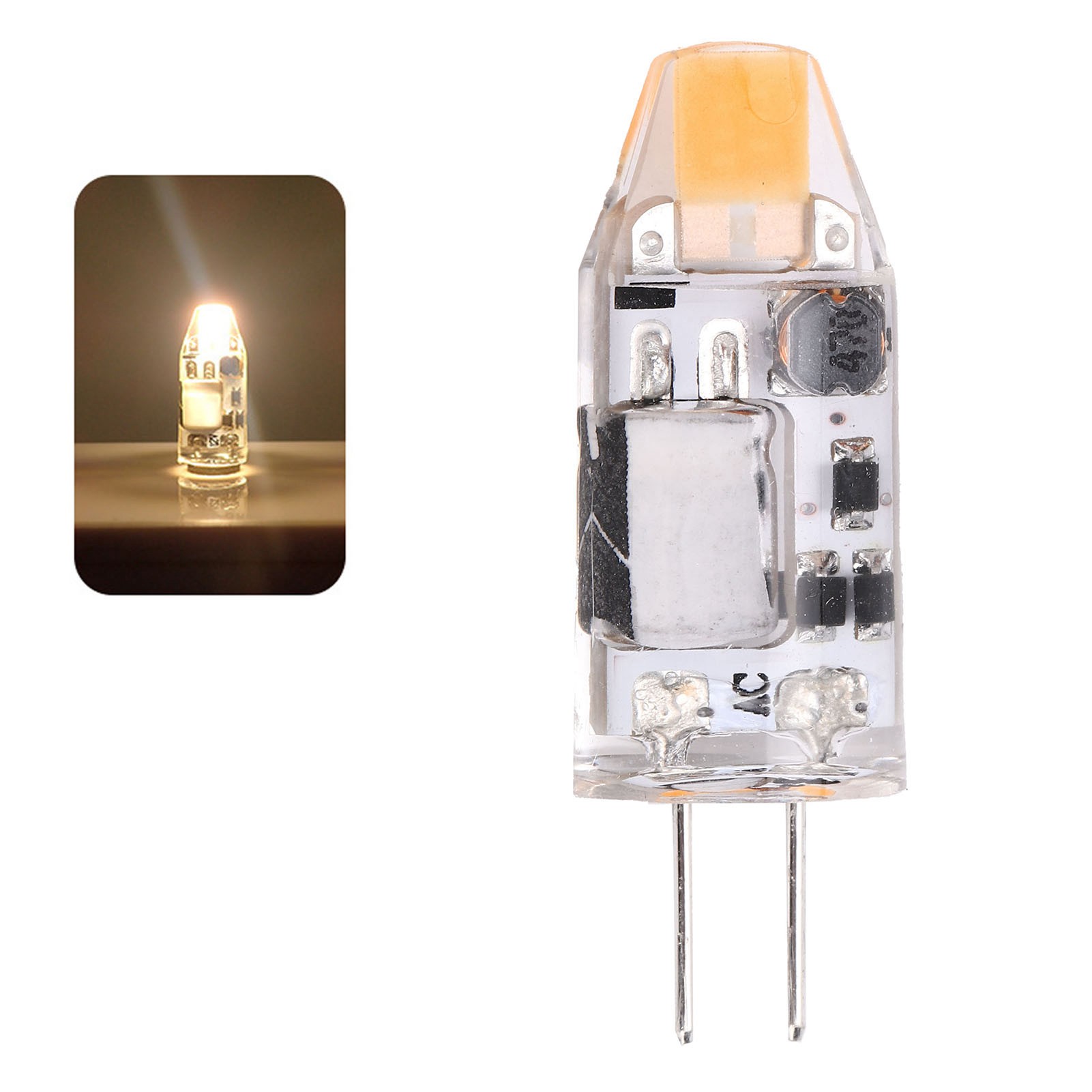 G4 2w 300lm Zweipolige, Nicht Dimmbare Led-lampe Für Ac/dc 12v Kronleuchter (warmweiß 2700k-3100k)