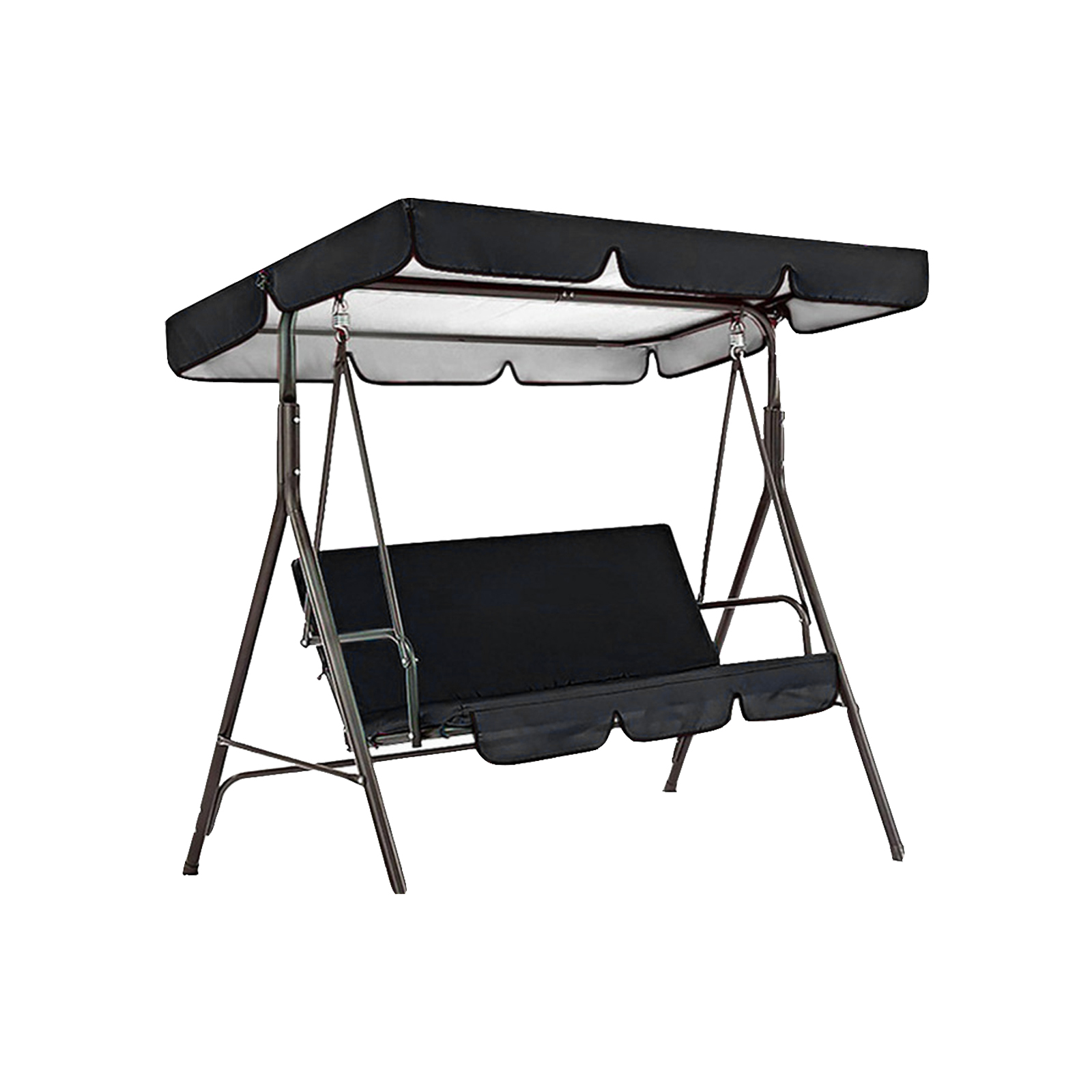 Überdachungsset Für Outdoor-schaukeln, Oxford-gewebe, Wasser- Und Staubdichter Sonnenschutz, Überdachung Für Hängesessel Auf Terrasse/hof, 164 X 114 X 15 Cm, 190t Oxford-gewebe.