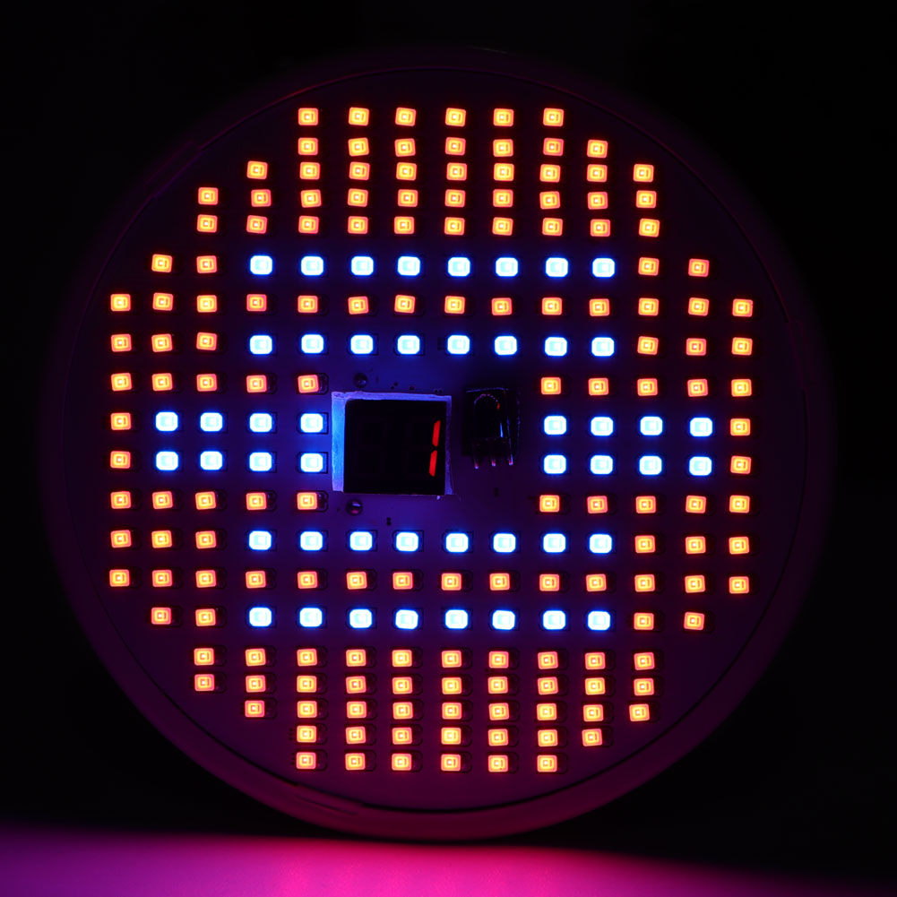 E27 12w Led-lampe Mit Zeitschaltuhr Für Pflanzenwachstum, Ideal Für Topfpflanzen, Sukkulenten Und Gewächshäuser (ac85-265ve27).