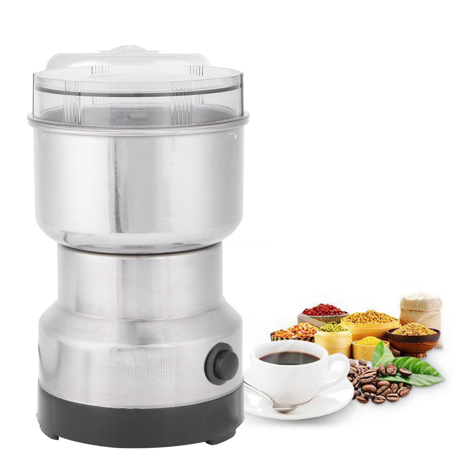 Kompakte Elektrische Kaffeemühle Aus Edelstahl, Für Die Traditionelle Chinesische Medizin, 220v (eu).
