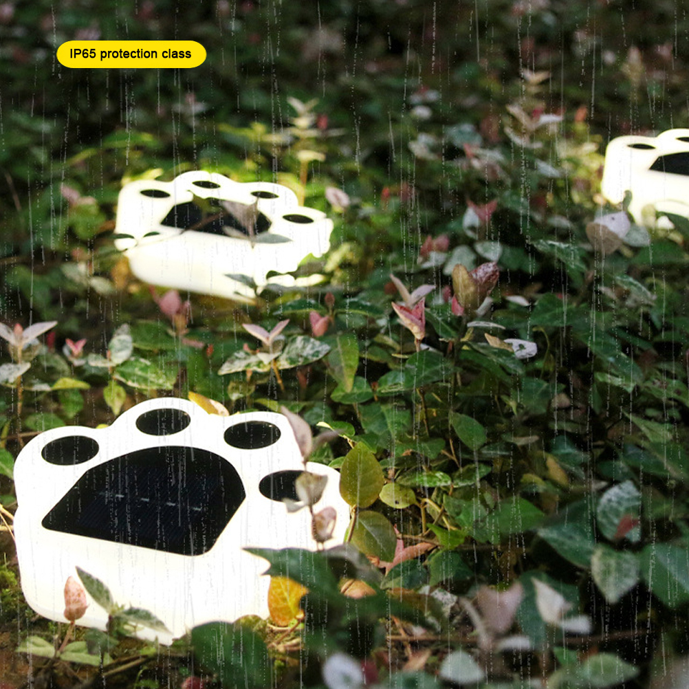 Brandneue Solarleuchten Für Den Außenbereich, Geeignet Für Rasen, Garten Oder Hof, 4 Led-einbauleuchten, Bodenbeleuchtung Für Die Landschaftsgestaltung, Solarleuchten In Bärenpfotenform (einheitsgröße