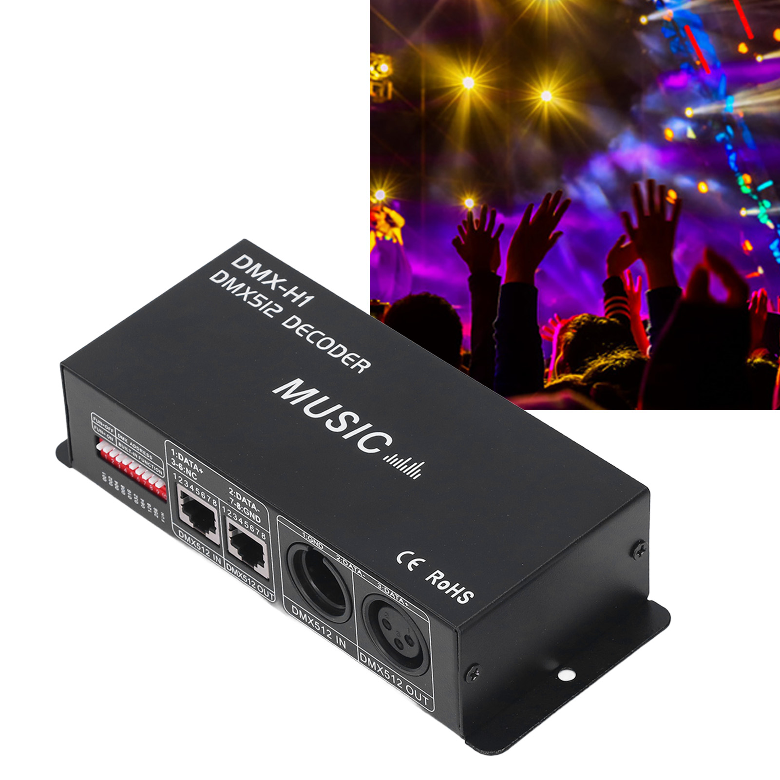 Dmx512-decoder, 4-kanal-rgbw-konstantspannungsregler, Led-controller Für Technische Bühnenbeleuchtung, 8 A Pro Kanal
