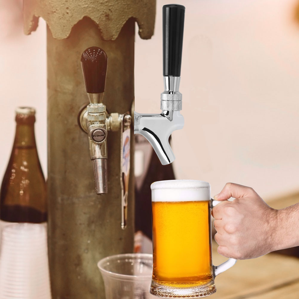 Haushaltsbierbarer Zapfhahn Aus Edelstahl, Nicht Verstellbar, Für Bierfässer