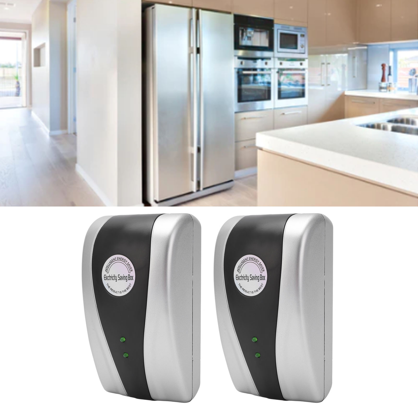 Set Aus 2 Energiespargeräten À 18 Kw, Intelligenter Spannungsregler, Stromausgleich, Eu-stecker 90–250 V