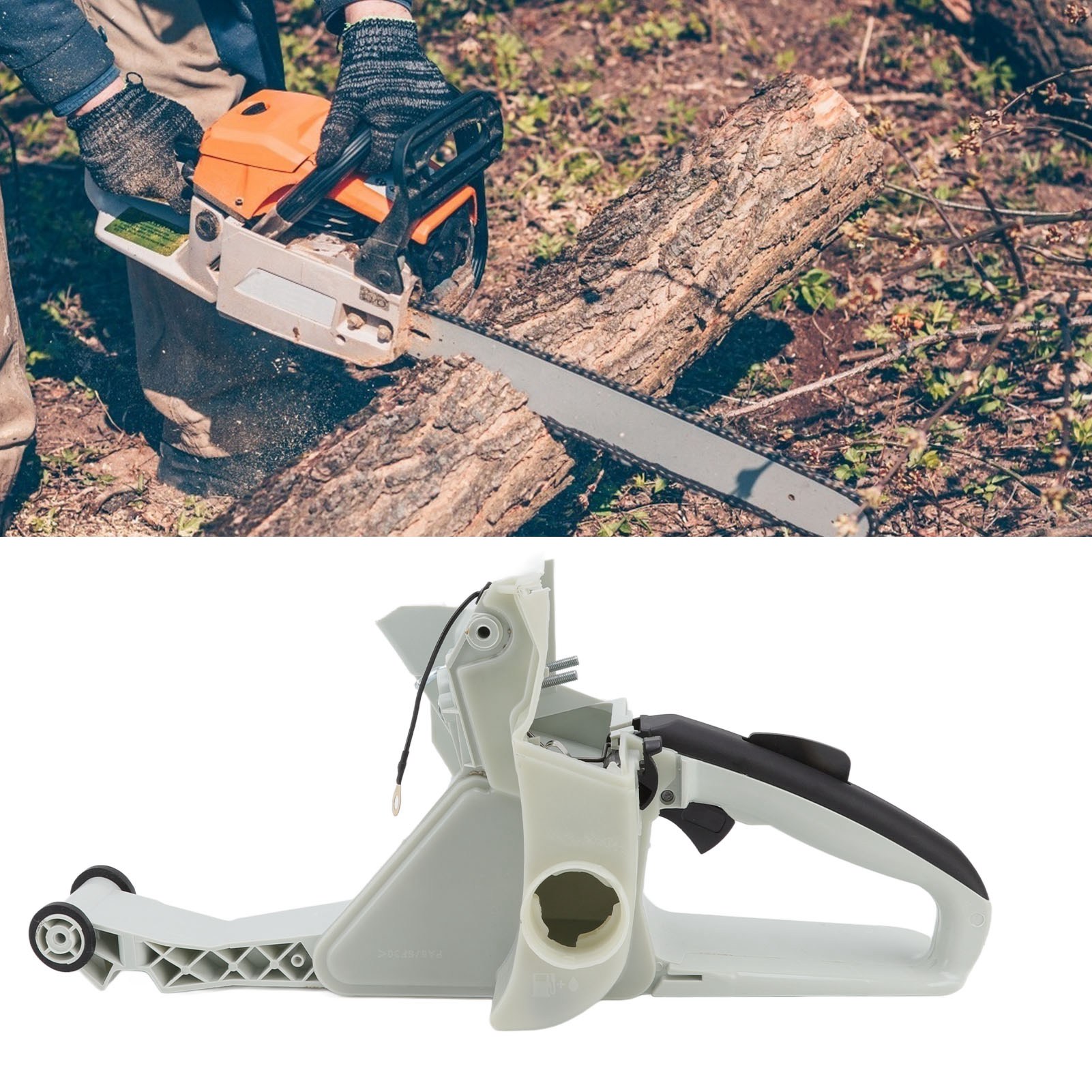 Outdoor-stromversorgung Für Höfe Und Gärten, Kompatibel Mit Stihl Ms382 Kettensägen, Kraftstofftank, Hinterer Griff.